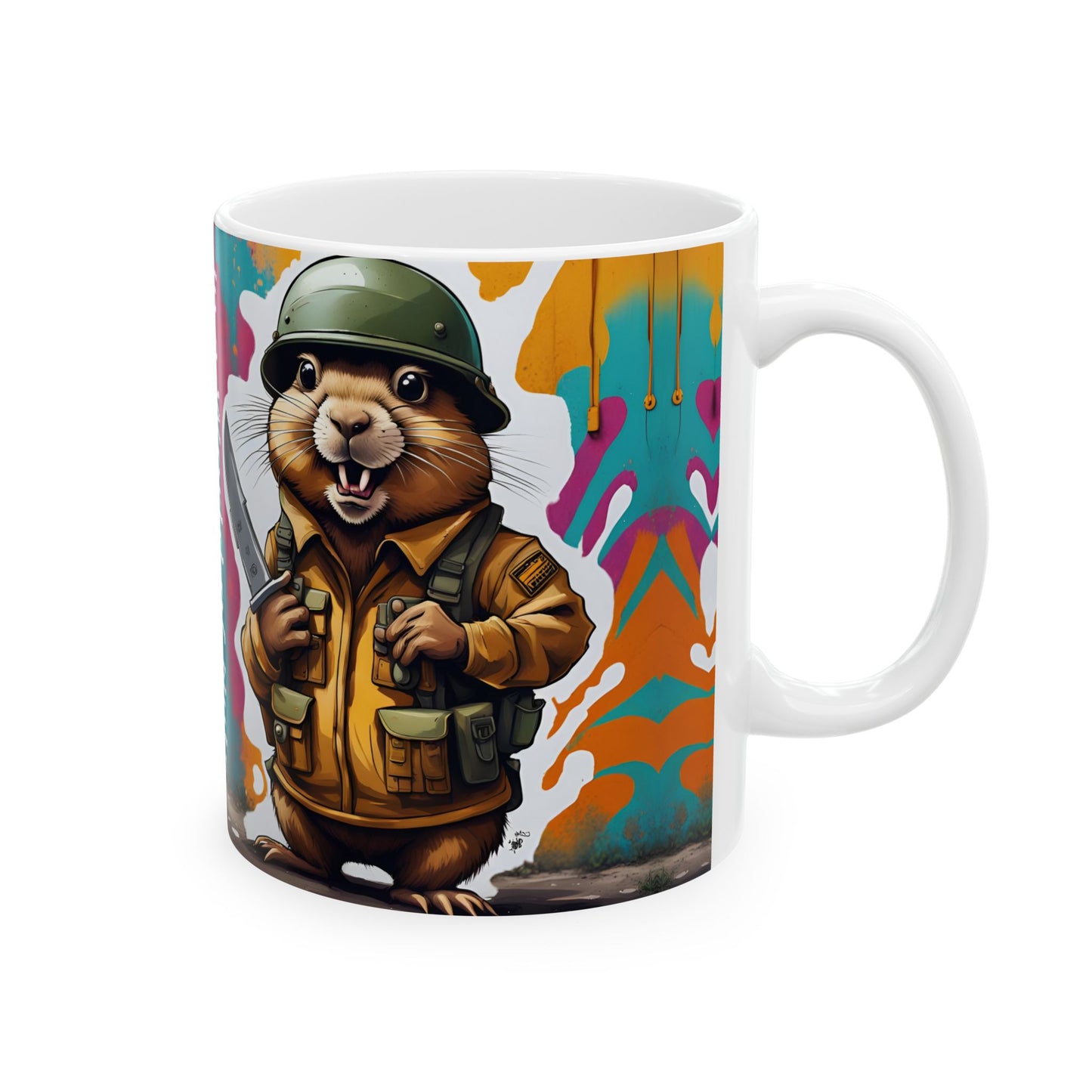 Funny Gopher Coffee Mug | Unique Design | Humorous Ceramic Cup