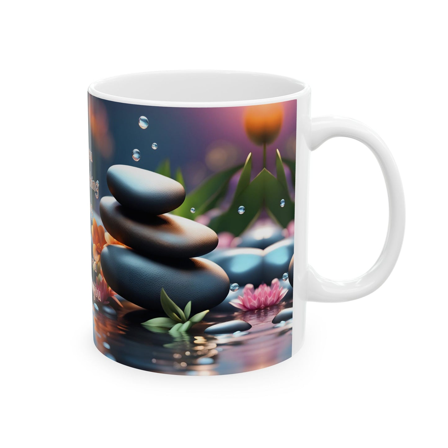 Inspirational Zen Mug | When You Realize Quote | Mindfulness Coffee Cup