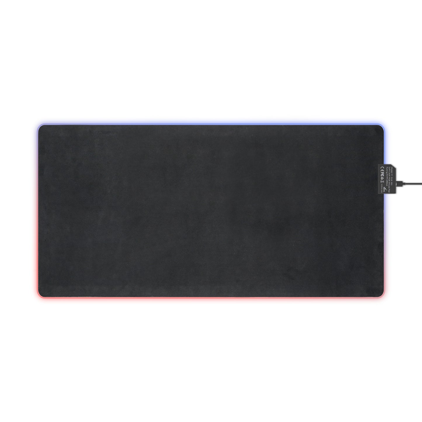 Mr. Happy Chaos RGB Gaming Mouse Pad: Large LED Desk Mat