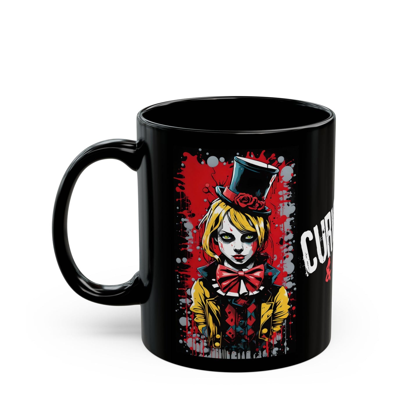 Mad Hatter Art Mug: Curiouser & Crazier Coffee Cup