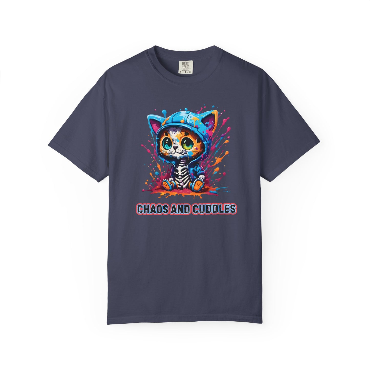 Chaos and Cuddles Cat T-Shirt: Funny Pet Lover Gift