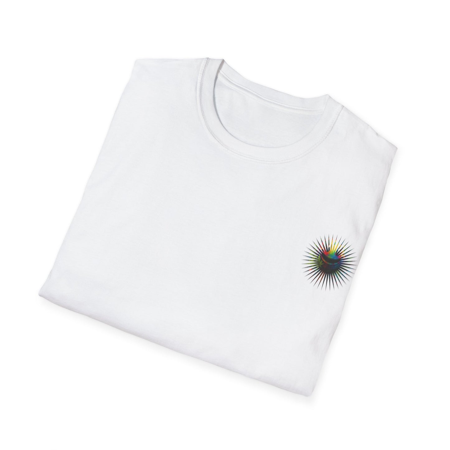 Psychedelic Back Print Shirt - Unisex Softstyle Tee | Festival Streetwear Gift | Retro Boho Hippie Graphic