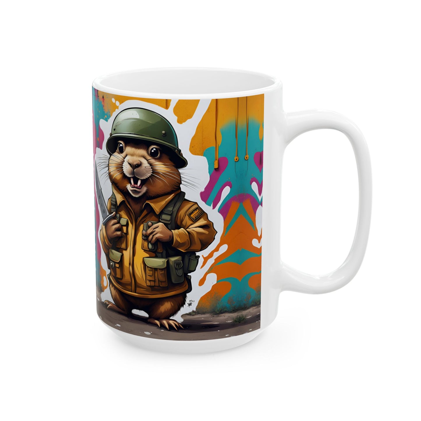 Funny Gopher Coffee Mug | Unique Design | Humorous Ceramic Cup