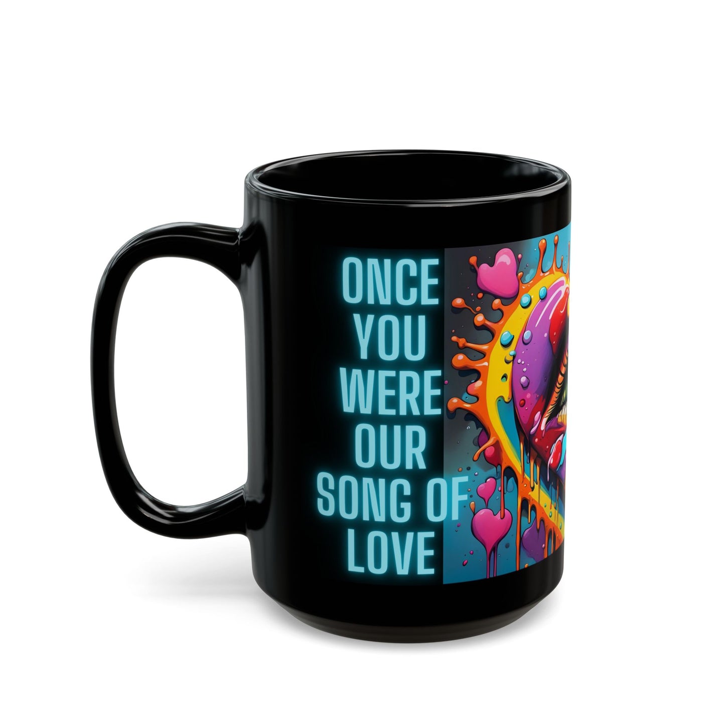Psychedelic Heartbreak Mug: Eye Art Coffee Cup