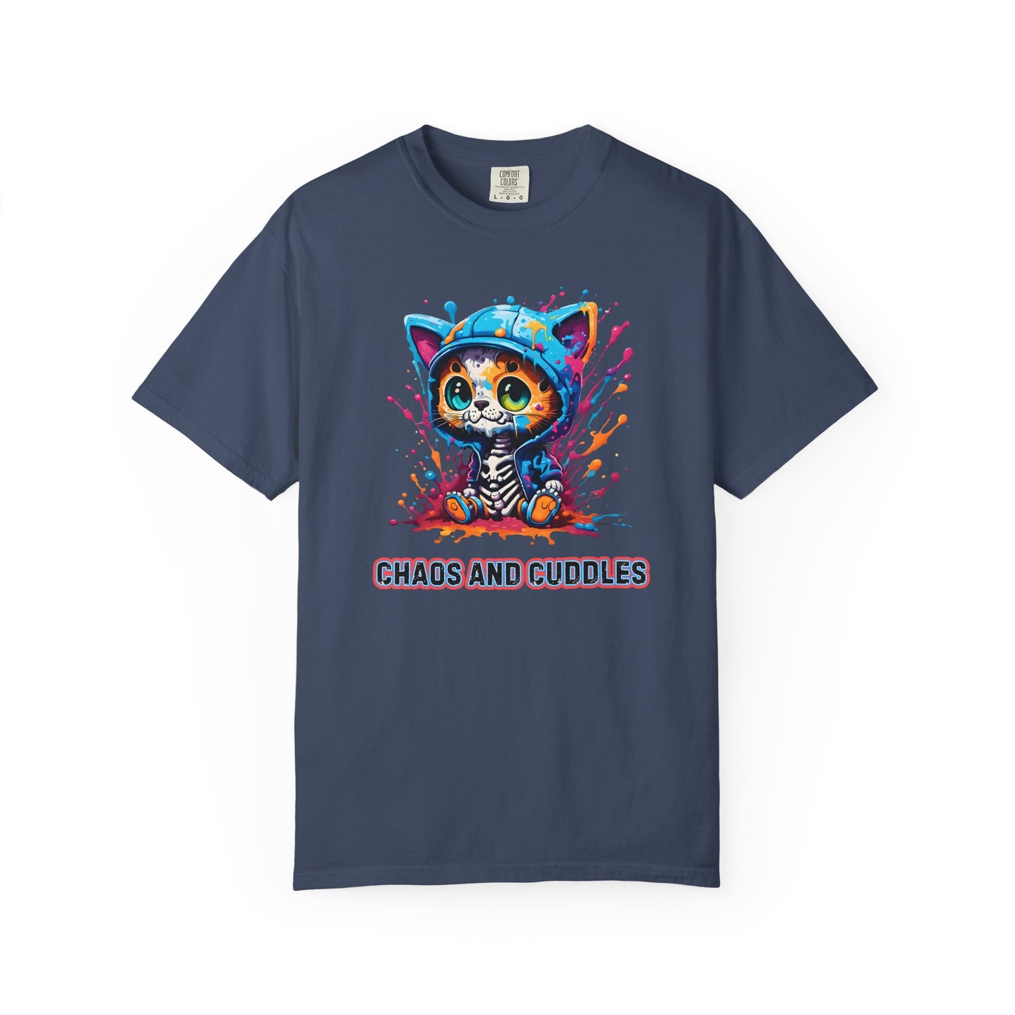 Chaos and Cuddles Cat T-Shirt: Funny Pet Lover Gift