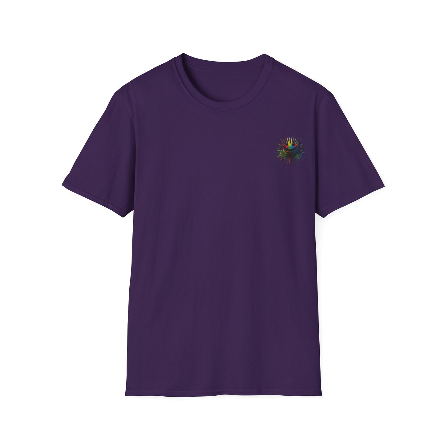 Psychedelic Back Print Shirt - Unisex Softstyle Tee | Festival Streetwear Gift | Retro Boho Hippie Graphic