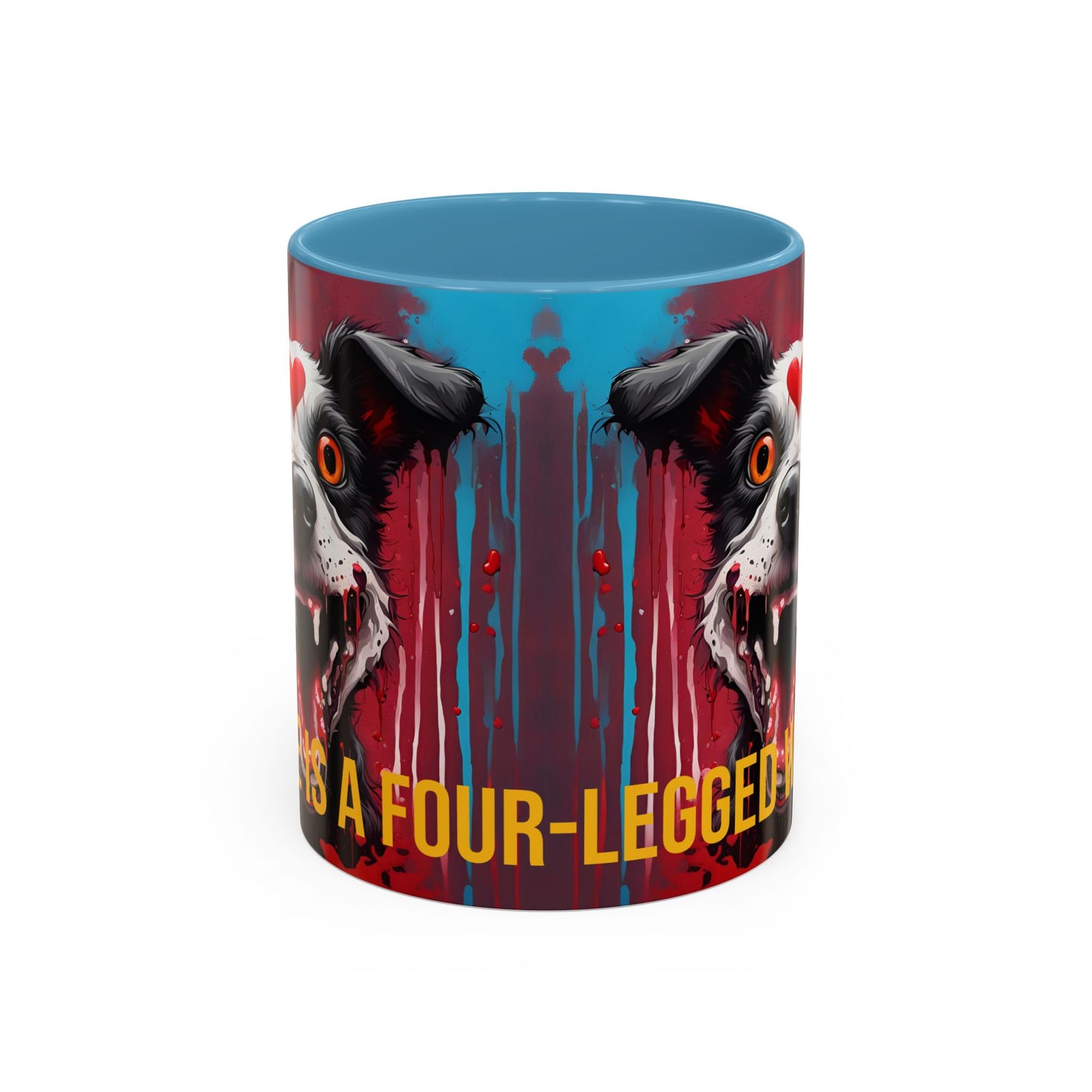 Dog Lover Coffee Mug: "Love Is a Four-Legged Word" Ceramic Cup