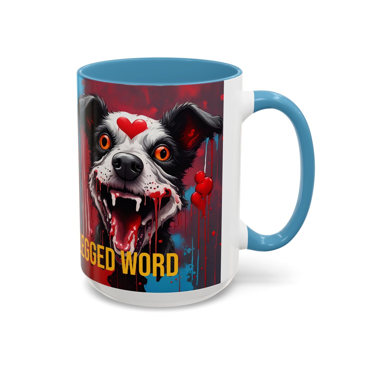 Dog Lover Coffee Mug: "Love Is a Four-Legged Word" Ceramic Cup