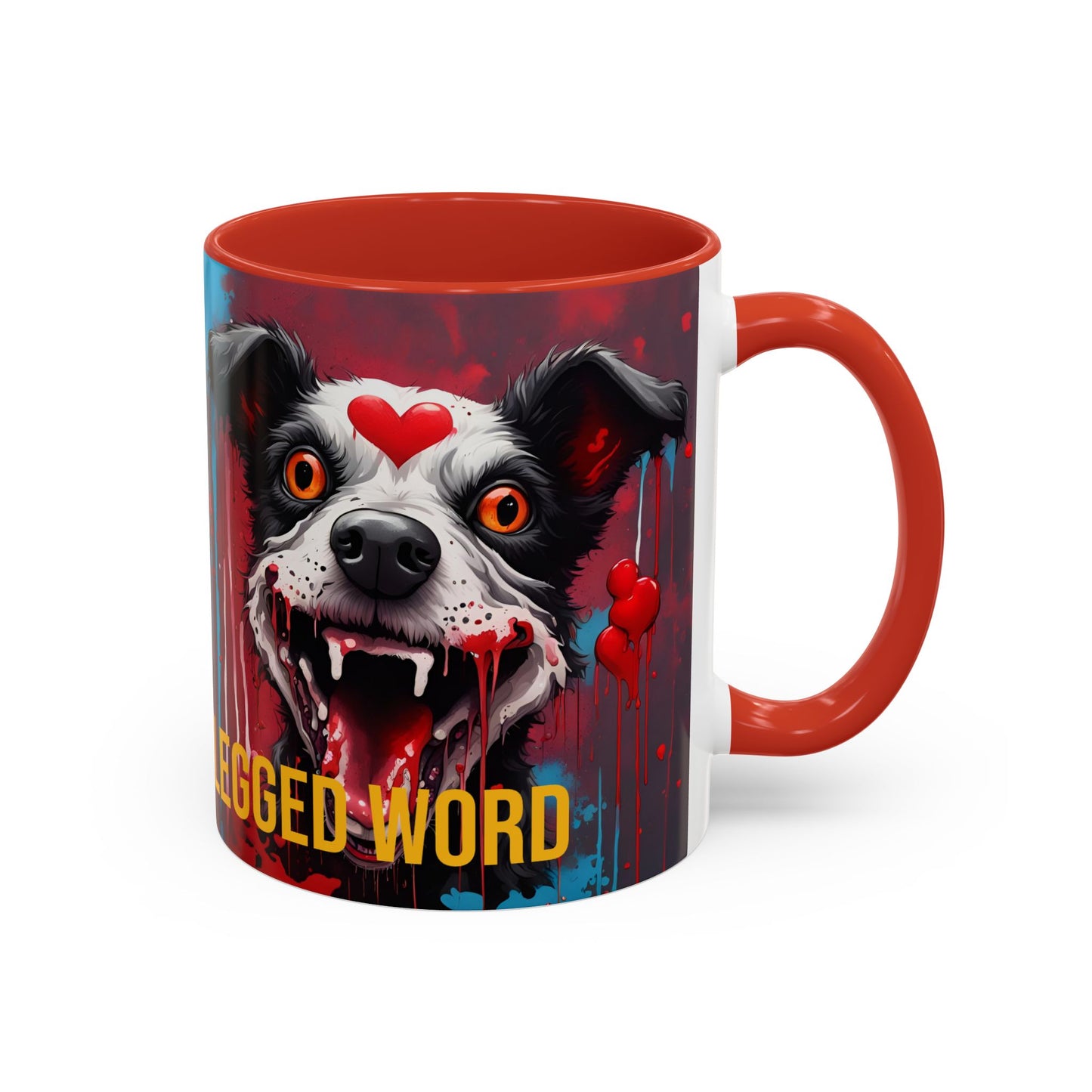 Dog Lover Coffee Mug: "Love Is a Four-Legged Word" Ceramic Cup