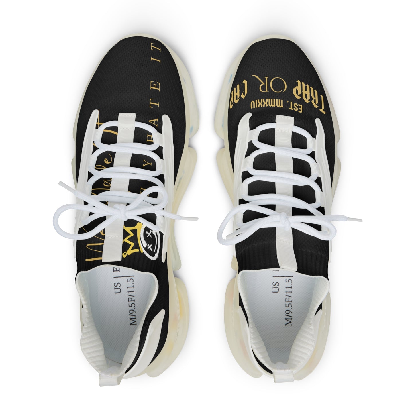 Trap or Cap Streetwear Sneakers - Bold Design with Urban Edge Mesh Sneakers