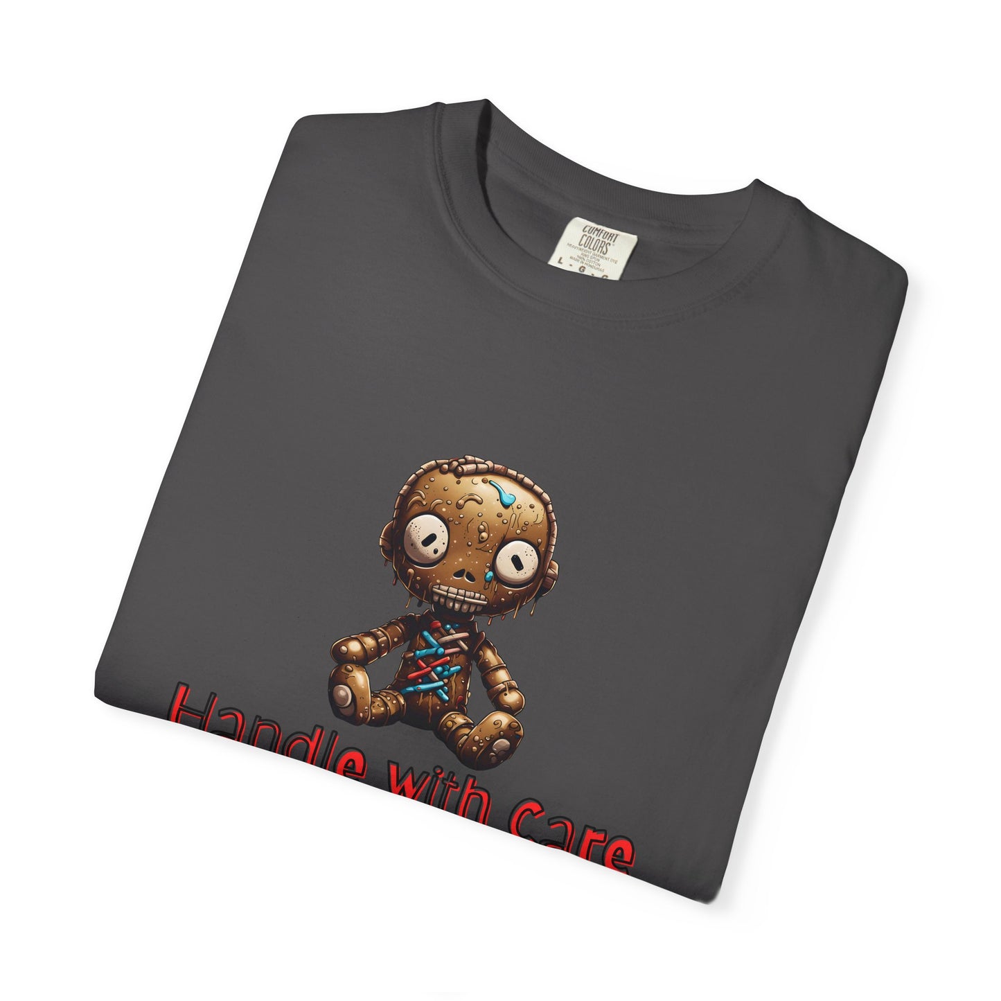 Handle with Care Voodoo Doll Unisex Garment-Dyed T-shirt