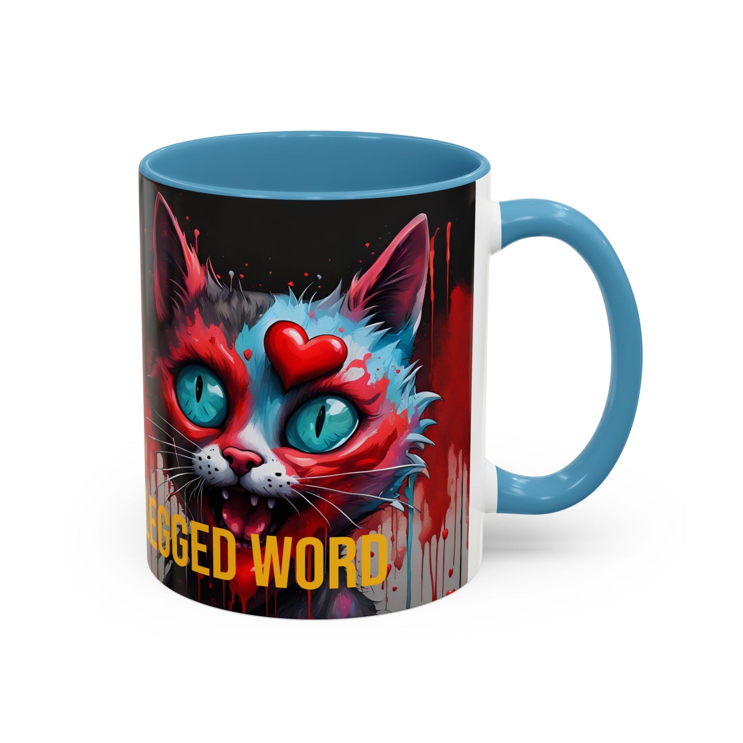 Funny Cat Mug | Love Is a Four-Legged Word | Quirky Gift for Cat Lovers