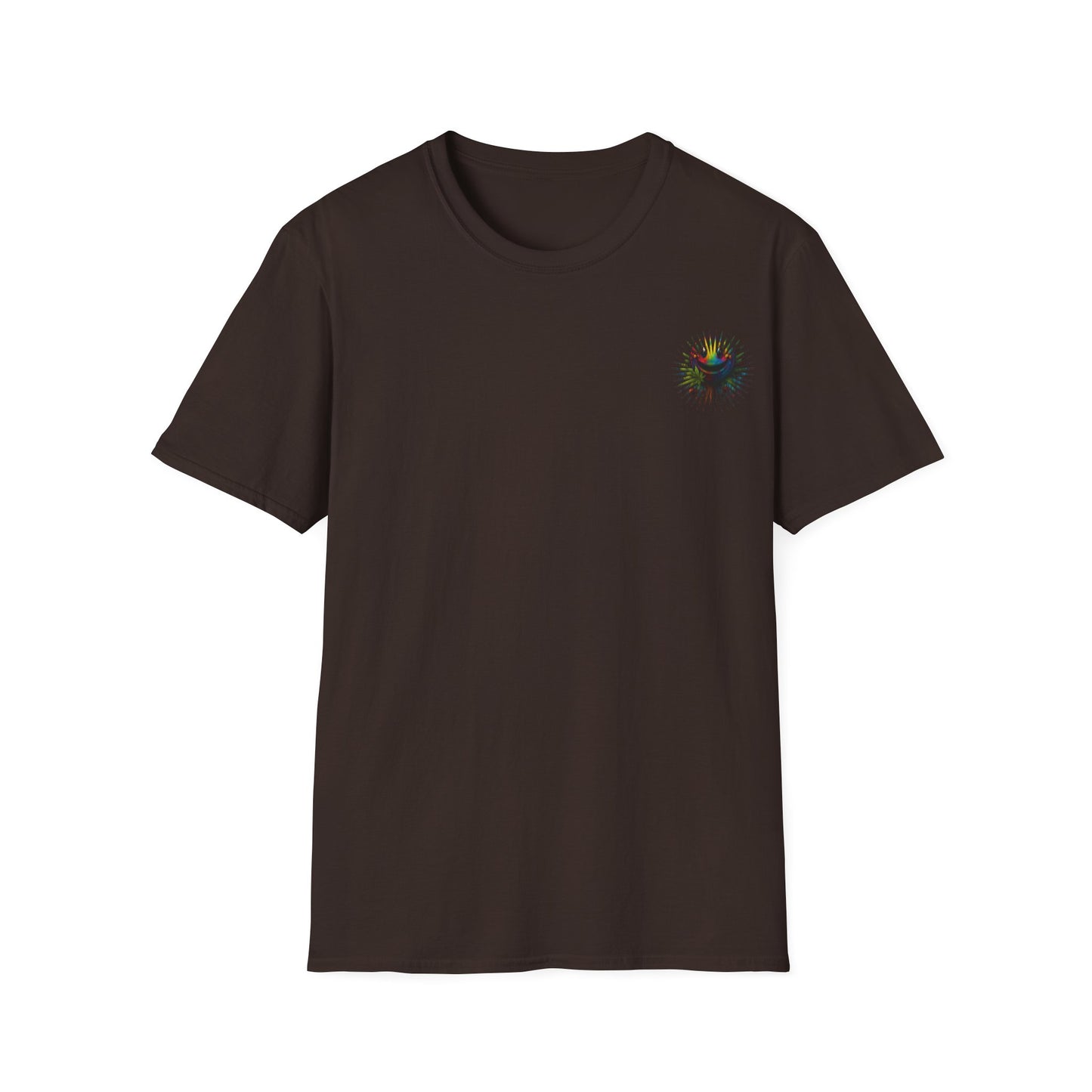 Psychedelic Back Print Shirt - Unisex Softstyle Tee | Festival Streetwear Gift | Retro Boho Hippie Graphic