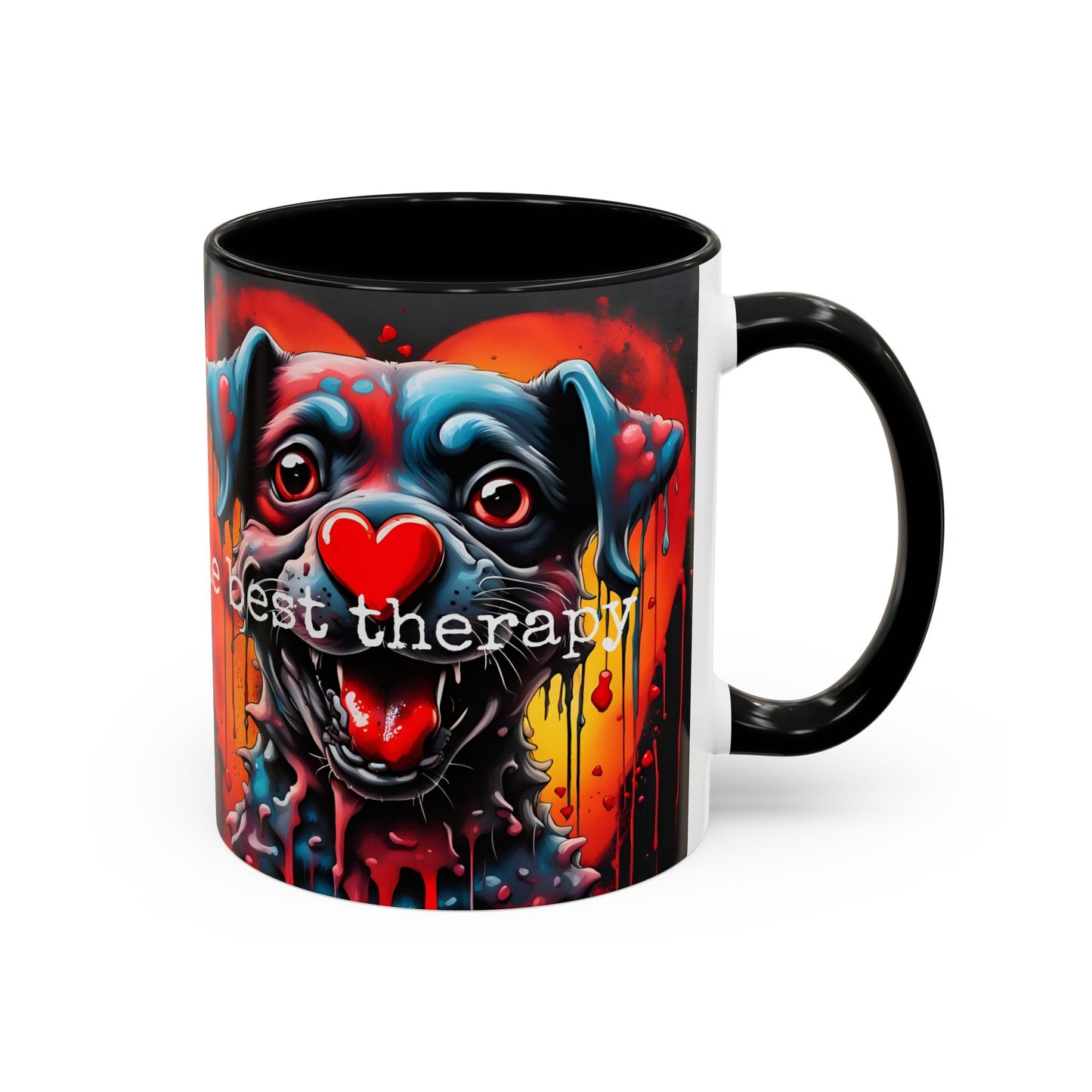 Dog Therapy Coffee Mug: Pet Lover Gift, 11oz/15oz Ceramic