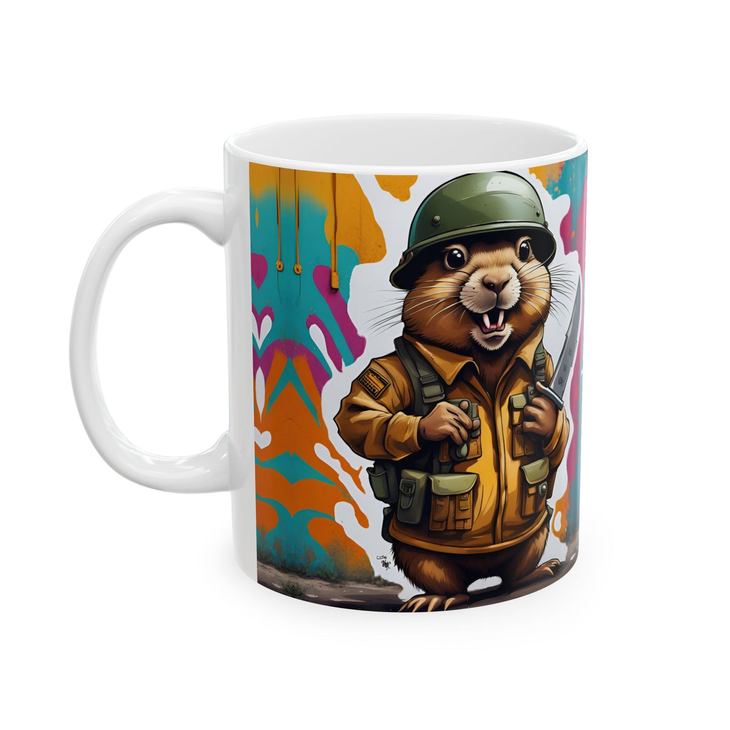 Funny Gopher Coffee Mug | Unique Design | Humorous Ceramic Cup