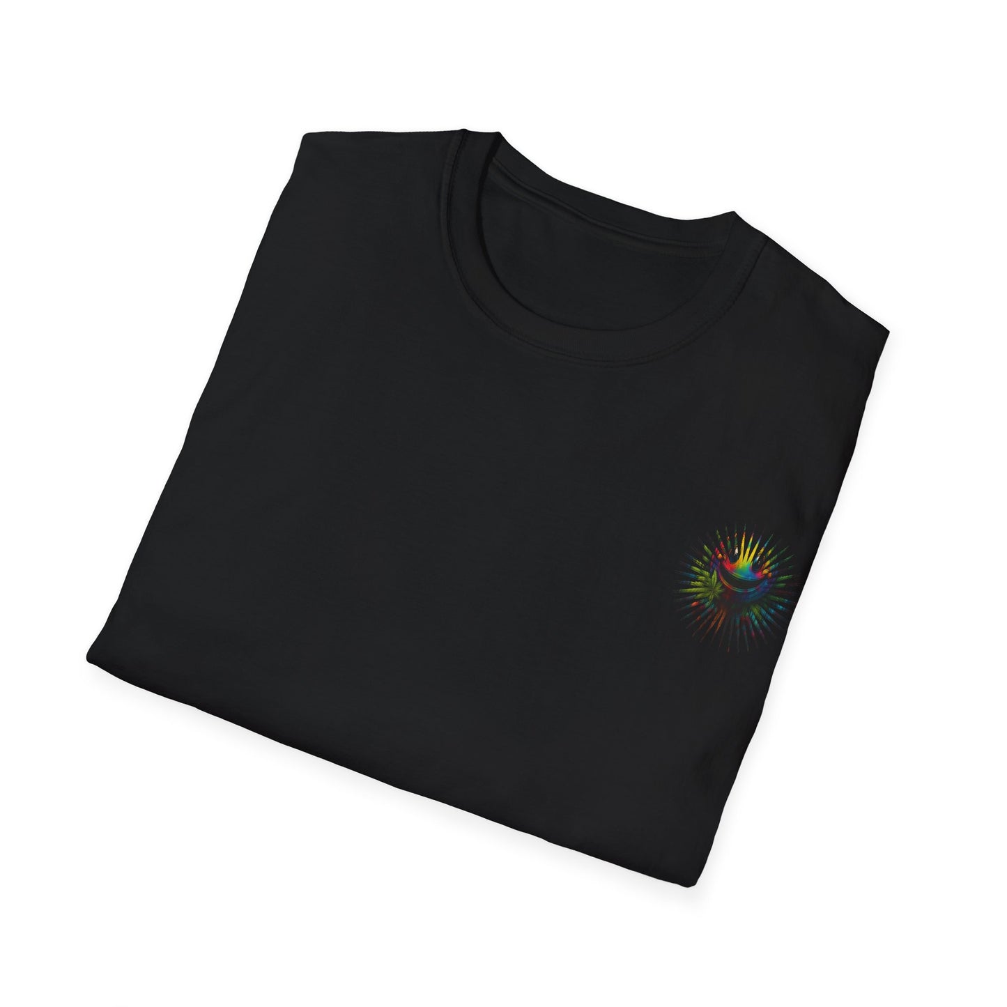 Psychedelic Back Print Shirt - Unisex Softstyle Tee | Festival Streetwear Gift | Retro Boho Hippie Graphic