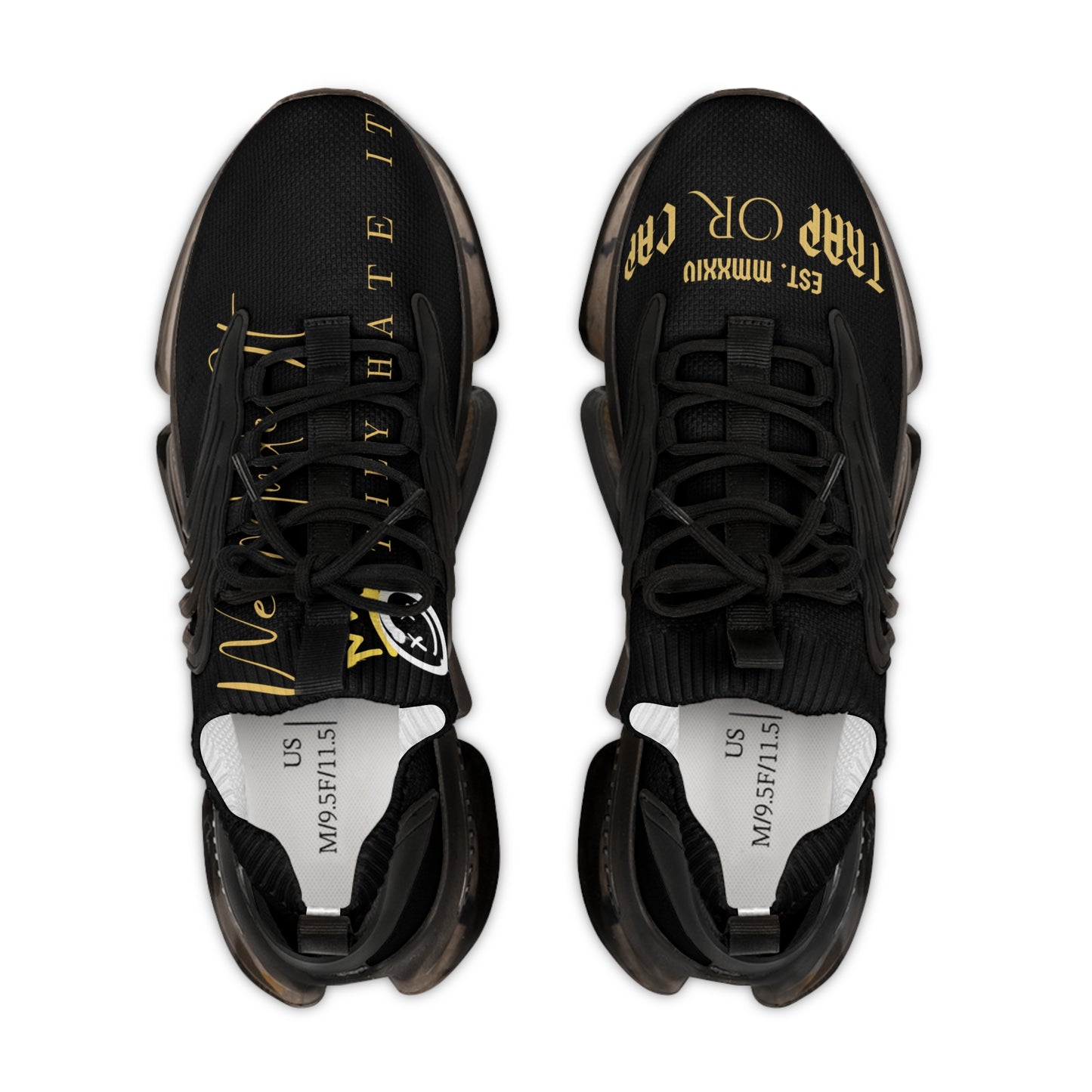 Trap or Cap Streetwear Sneakers - Bold Design with Urban Edge Mesh Sneakers