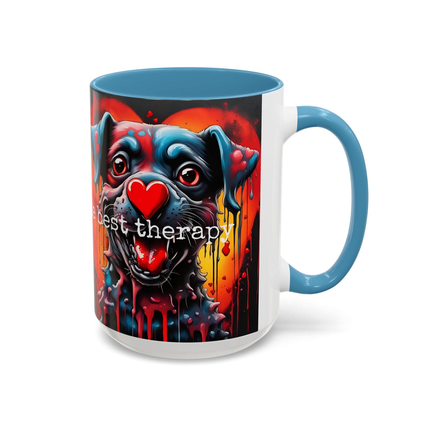 Dog Therapy Coffee Mug: Pet Lover Gift, 11oz/15oz Ceramic