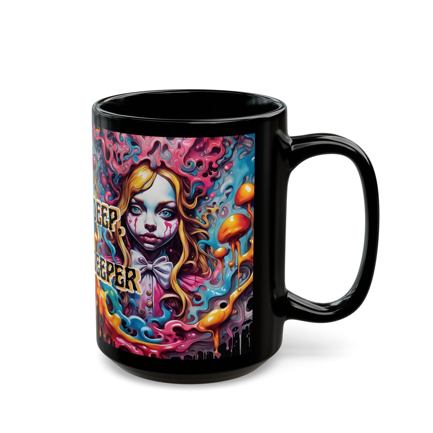 Psychedelic Art Mug: "Drink Deep, Dream Deeper" Bohemian Coffee Cup