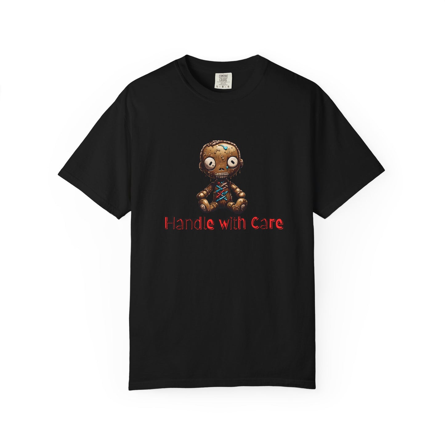Handle with Care Voodoo Doll Unisex Garment-Dyed T-shirt