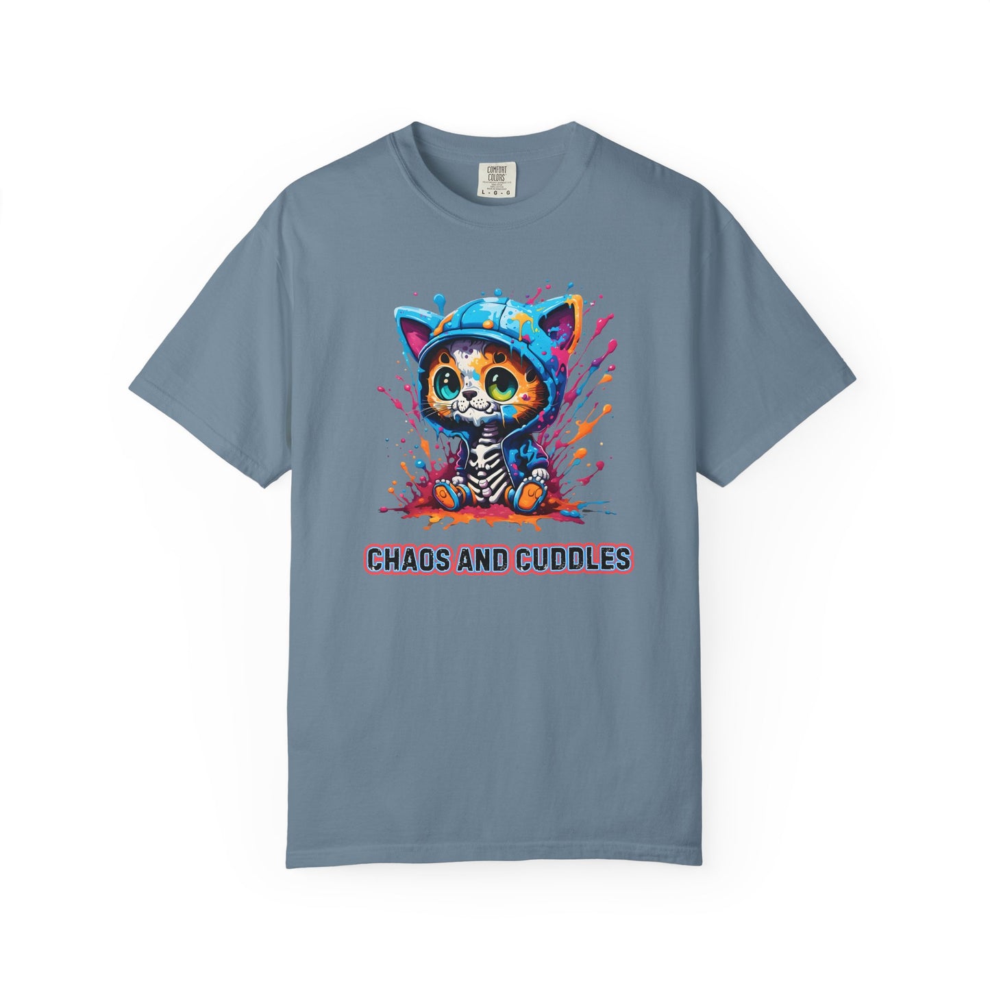 Chaos and Cuddles Cat T-Shirt: Funny Pet Lover Gift