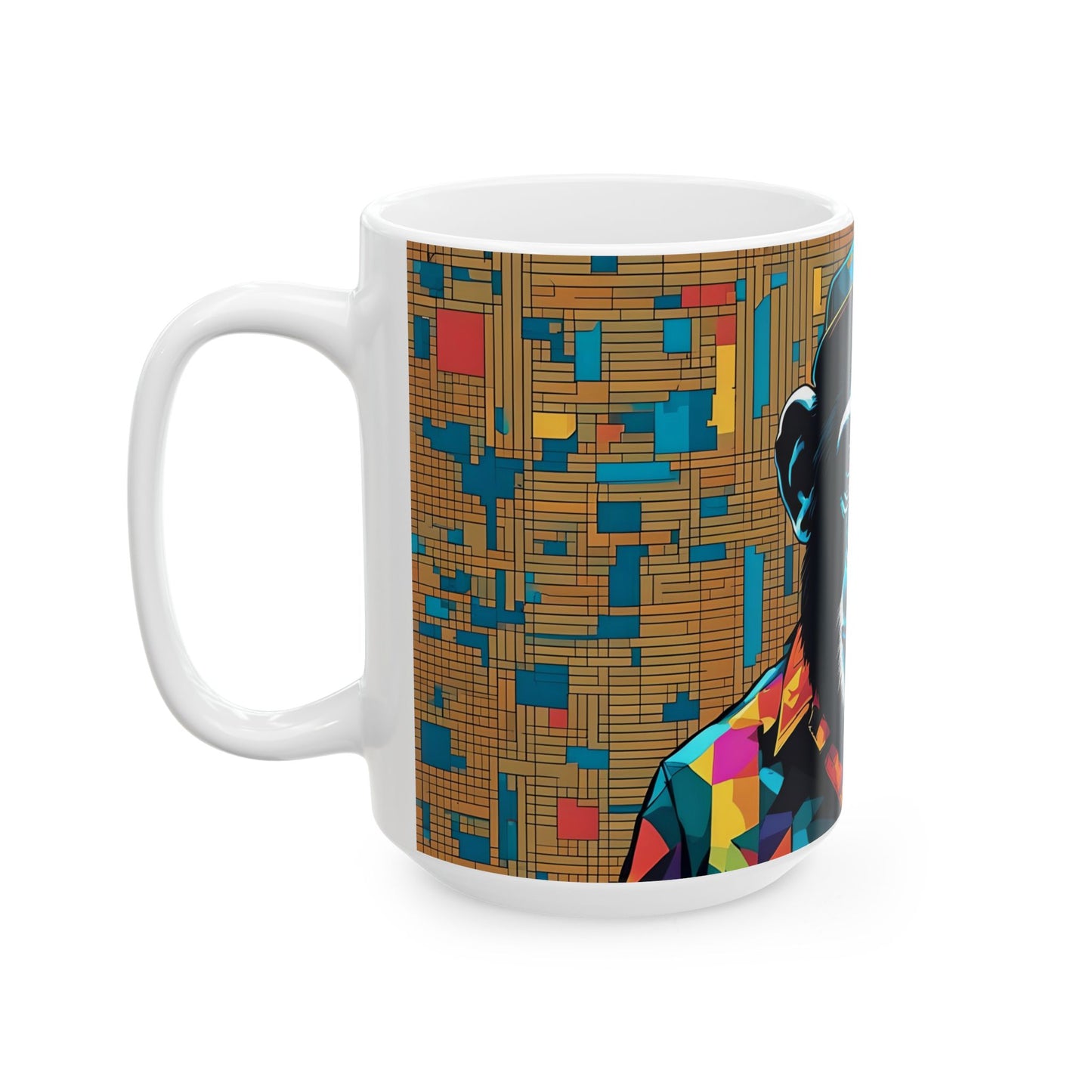 Boss Chimp Coffee Mug: Pop Art Office Gift