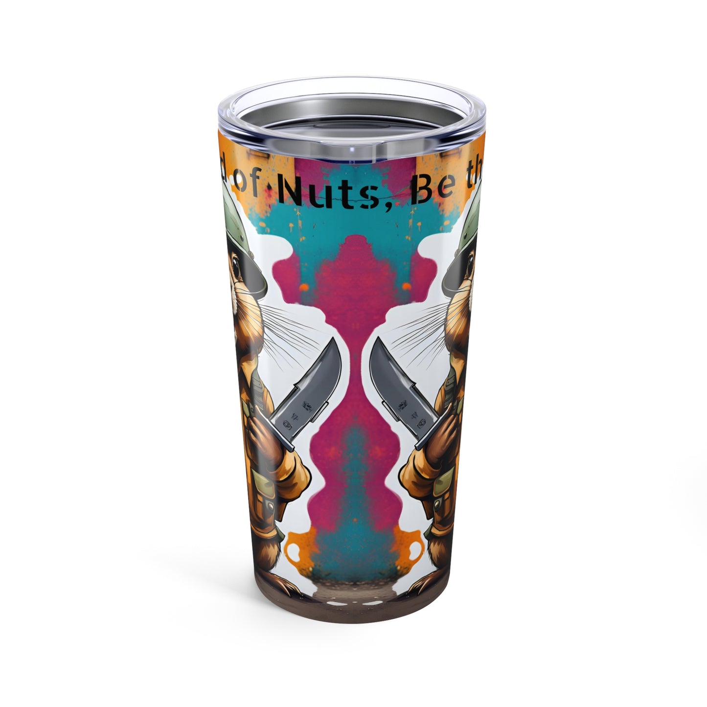 Funny Gopher Tumbler 20oz | Knife Cup | Whimsical Drinkware Gift for Adults