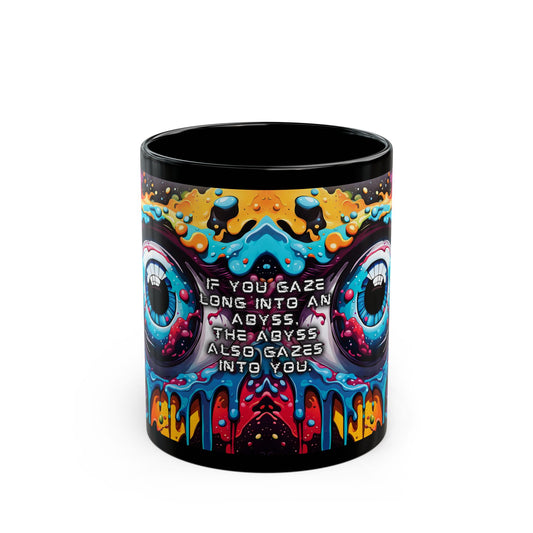 Vibrant Cosmic Eye Mug | Psychedelic Design | Bright Colours | Ceramic Coffee Cup | 11oz/15oz