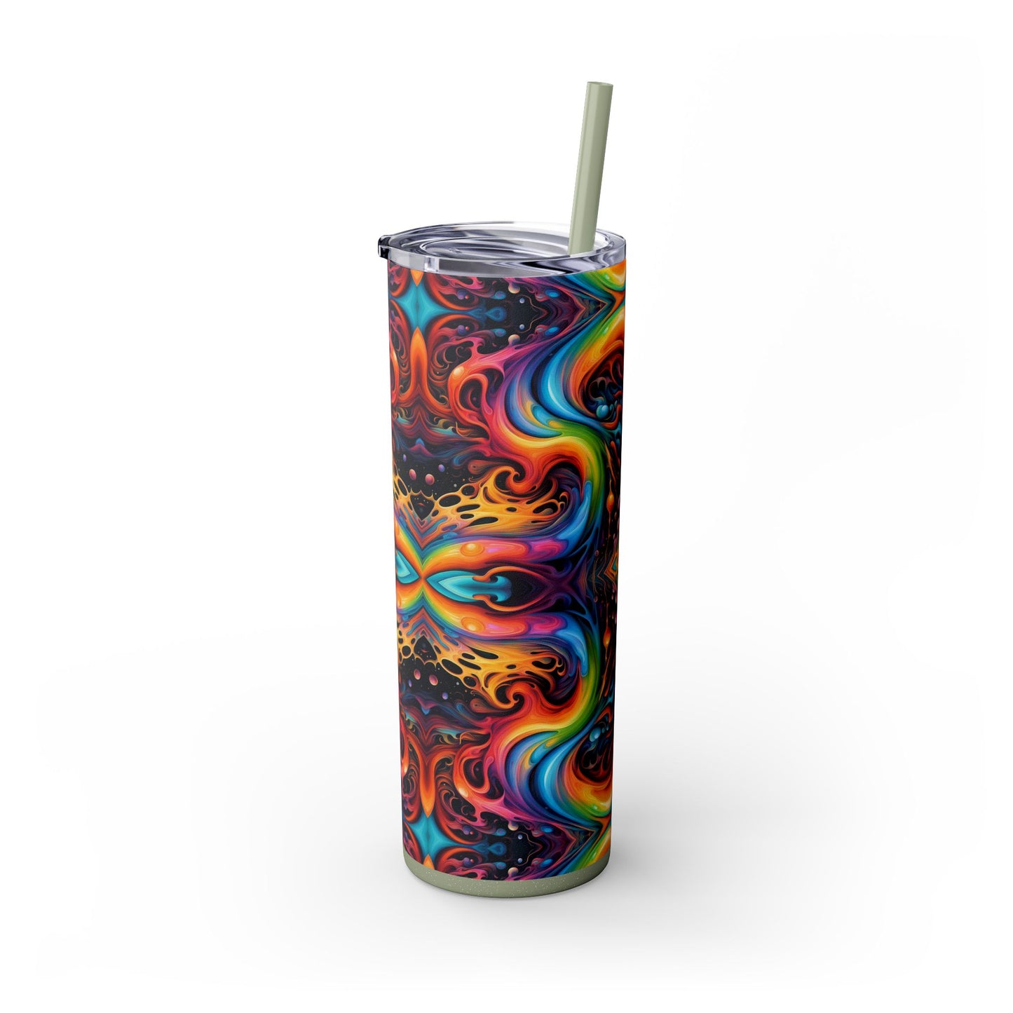 Psychedelic Kaleidoscope Tumbler – 20oz Stainless Steel Cosmic Drinkware
