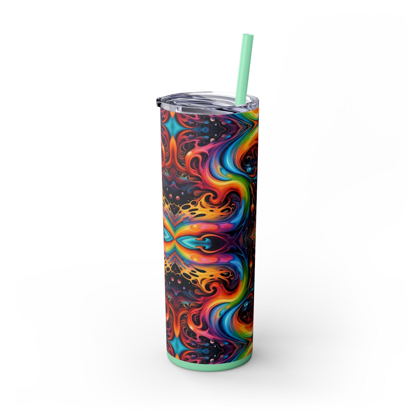 Psychedelic Kaleidoscope Tumbler – 20oz Stainless Steel Cosmic Drinkware