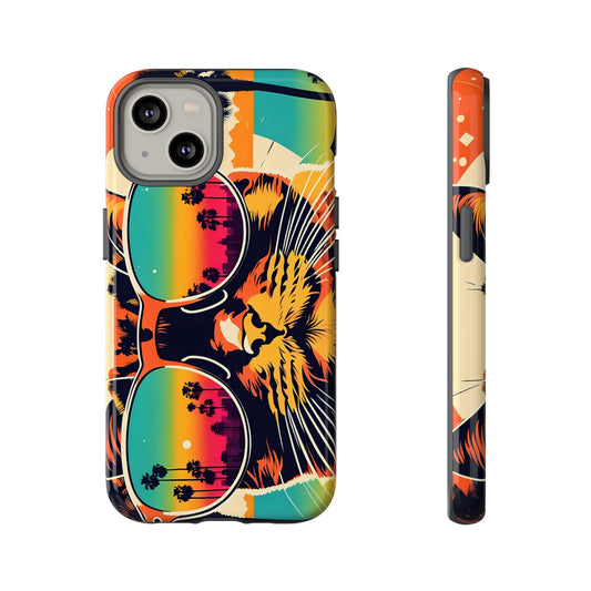 80s Retro Cat Phone Case – Retro Wraparound Design for iPhone & Samsung