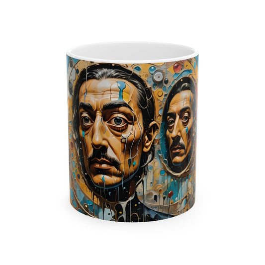 Surreal Dali-Inspired Mug - Psychedelic Coffee Cup | Gift for Artists & Thinkers | Creative Decor for Bold Minds