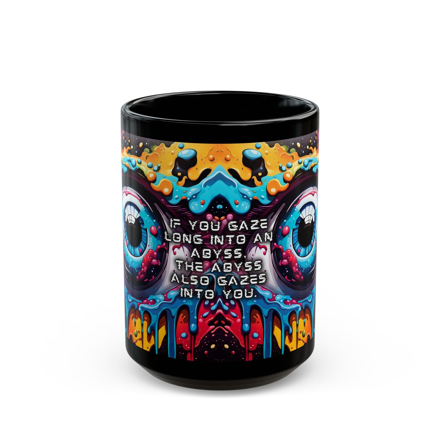 Vibrant Cosmic Eye Mug | Psychedelic Design | Bright Colours | Ceramic Coffee Cup | 11oz/15oz