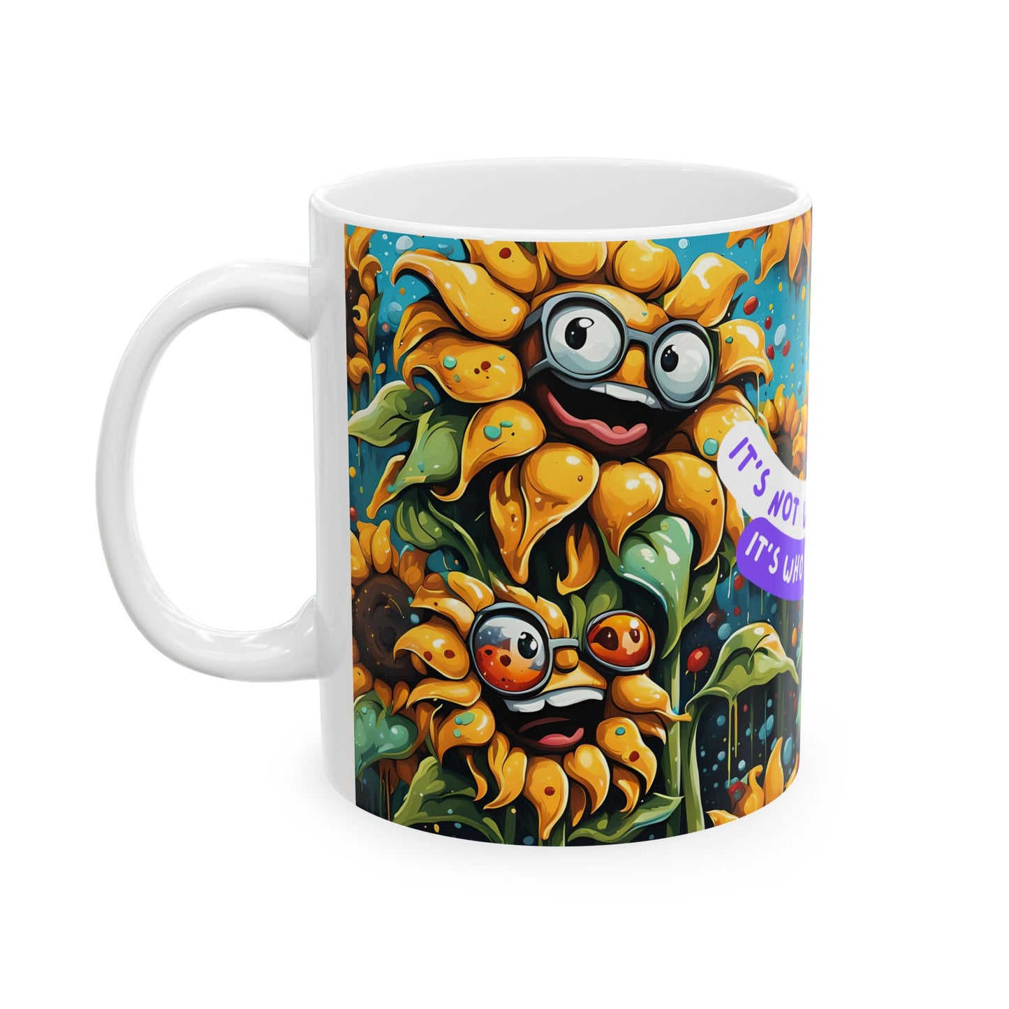 Sunflower Friendship Mug Gift | Unique Coffee Cup for Best Friend | Inspirational Quote Tea Mug for Her