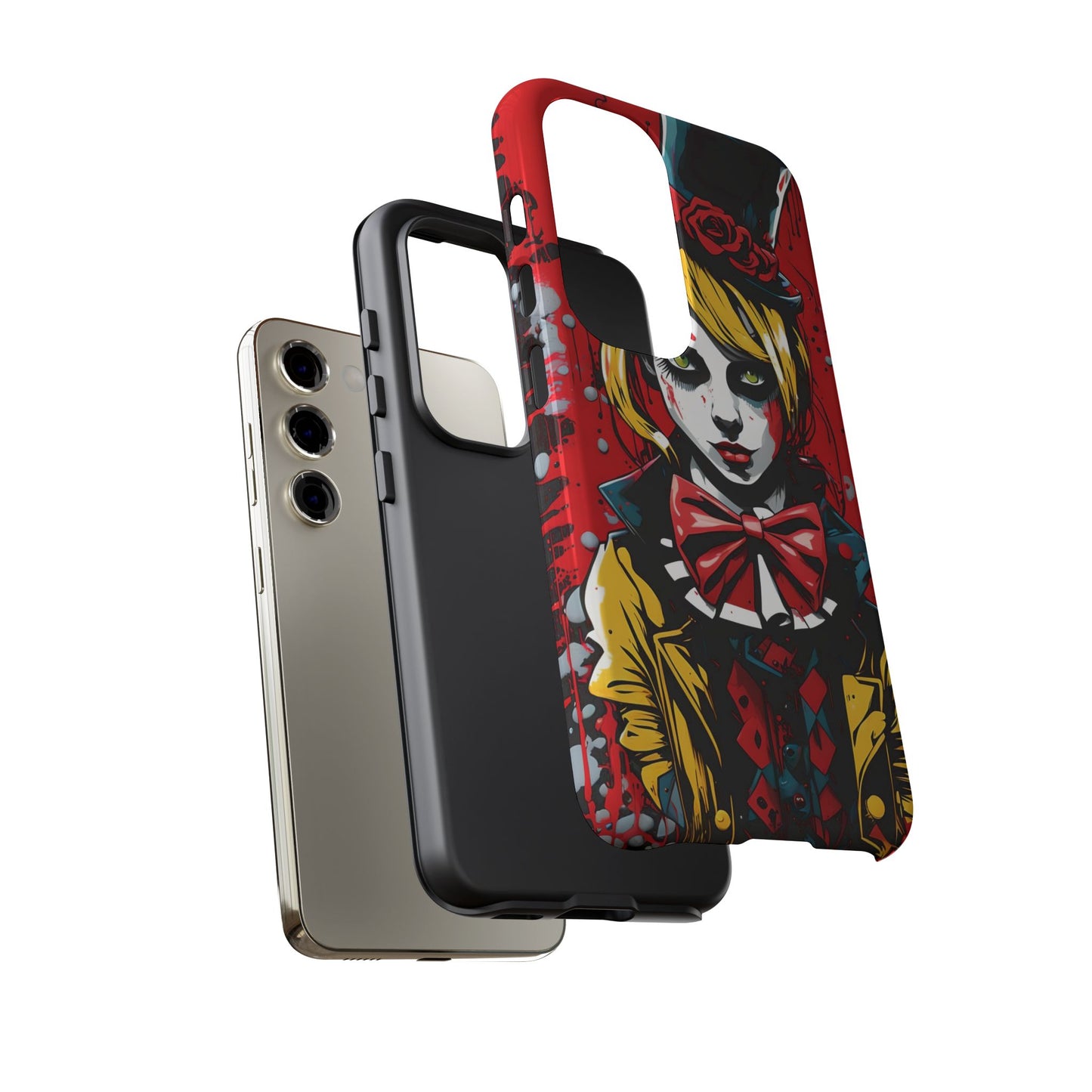 Creepy Clown Phone Case – Gothic Horror Design for iPhone & Samsung