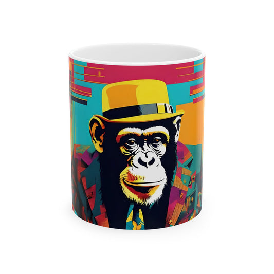 Boss Chimp Coffee Mug: Bold Pop Art Office Cup | Funny Gift for Friends, Coworkers & Legends