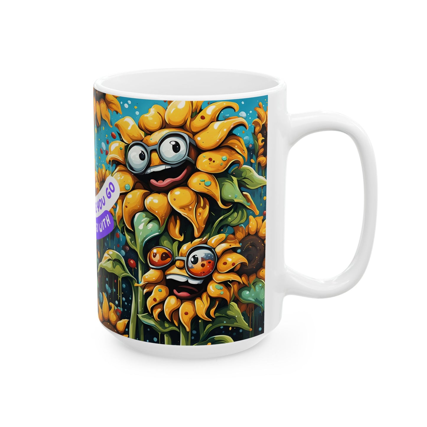 Sunflower Friendship Mug Gift | Unique Coffee Cup for Best Friend | Inspirational Quote Tea Mug for Her