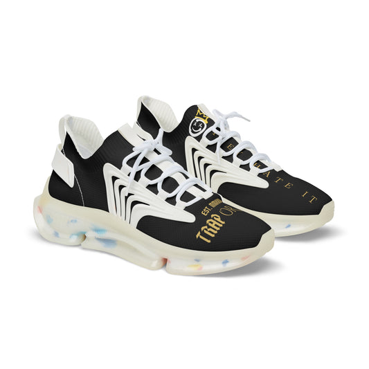 Trap or Cap Streetwear Sneakers - Bold Design with Urban Edge Mesh Sneakers