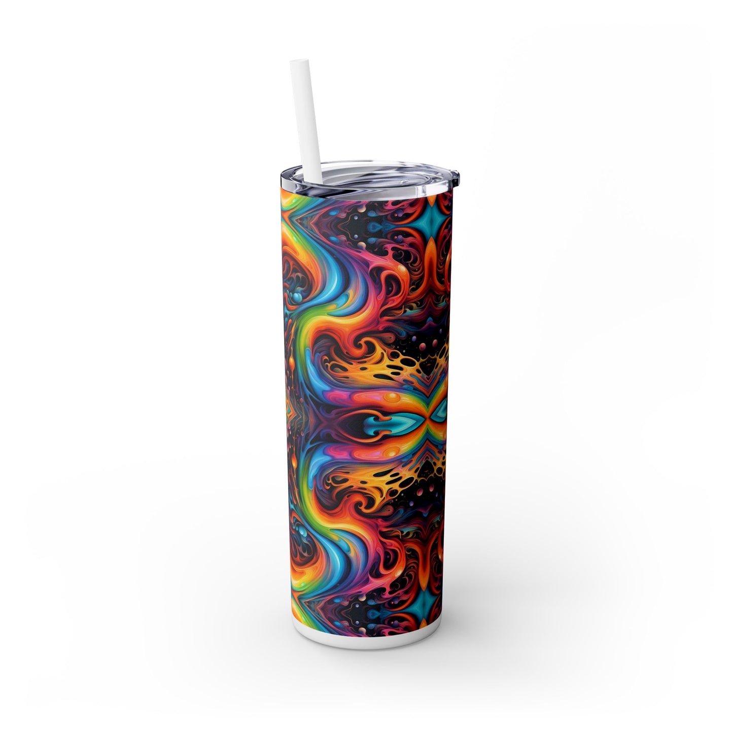 Psychedelic Kaleidoscope Tumbler – 20oz Stainless Steel Cosmic Drinkware
