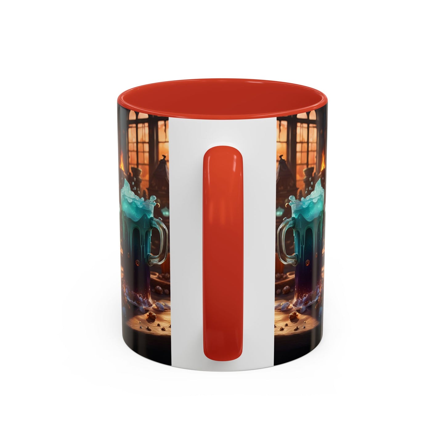 Two Tone Accent Friday Vibes Mugs | Colorful and Fun Coffee Cups