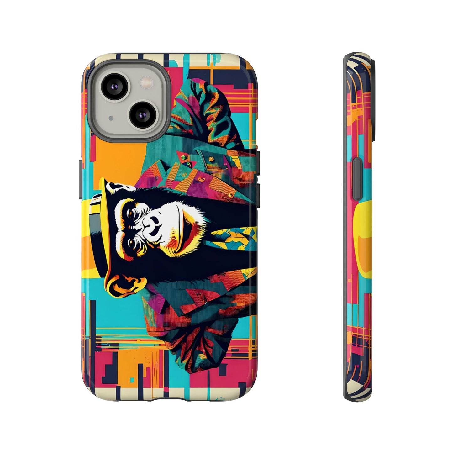 Pimp Chimp Phone Case – Retro Pop Art Monkey Design for iPhone & Samsung