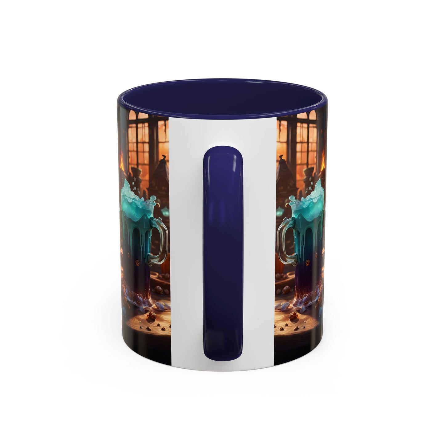Two Tone Accent Friday Vibes Mugs | Colorful and Fun Coffee Cups