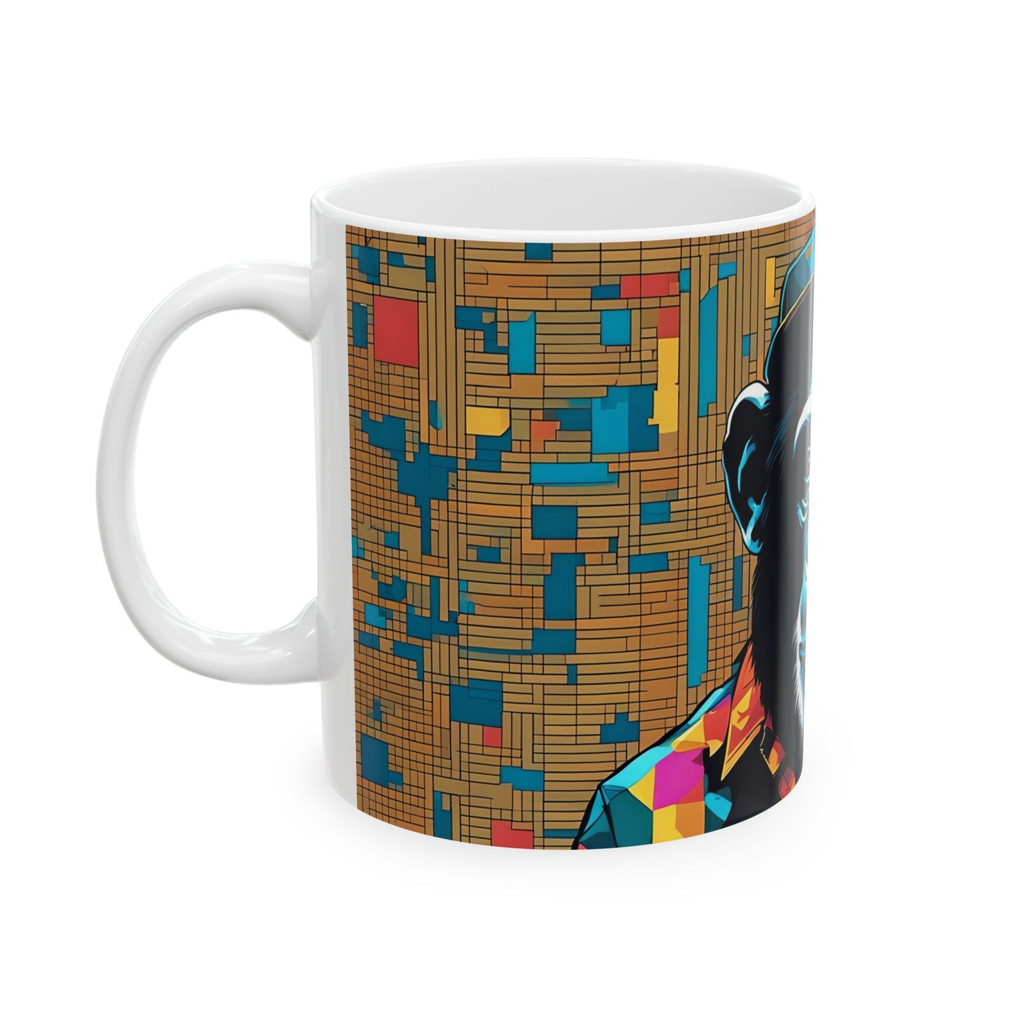 Boss Chimp Coffee Mug: Pop Art Office Gift
