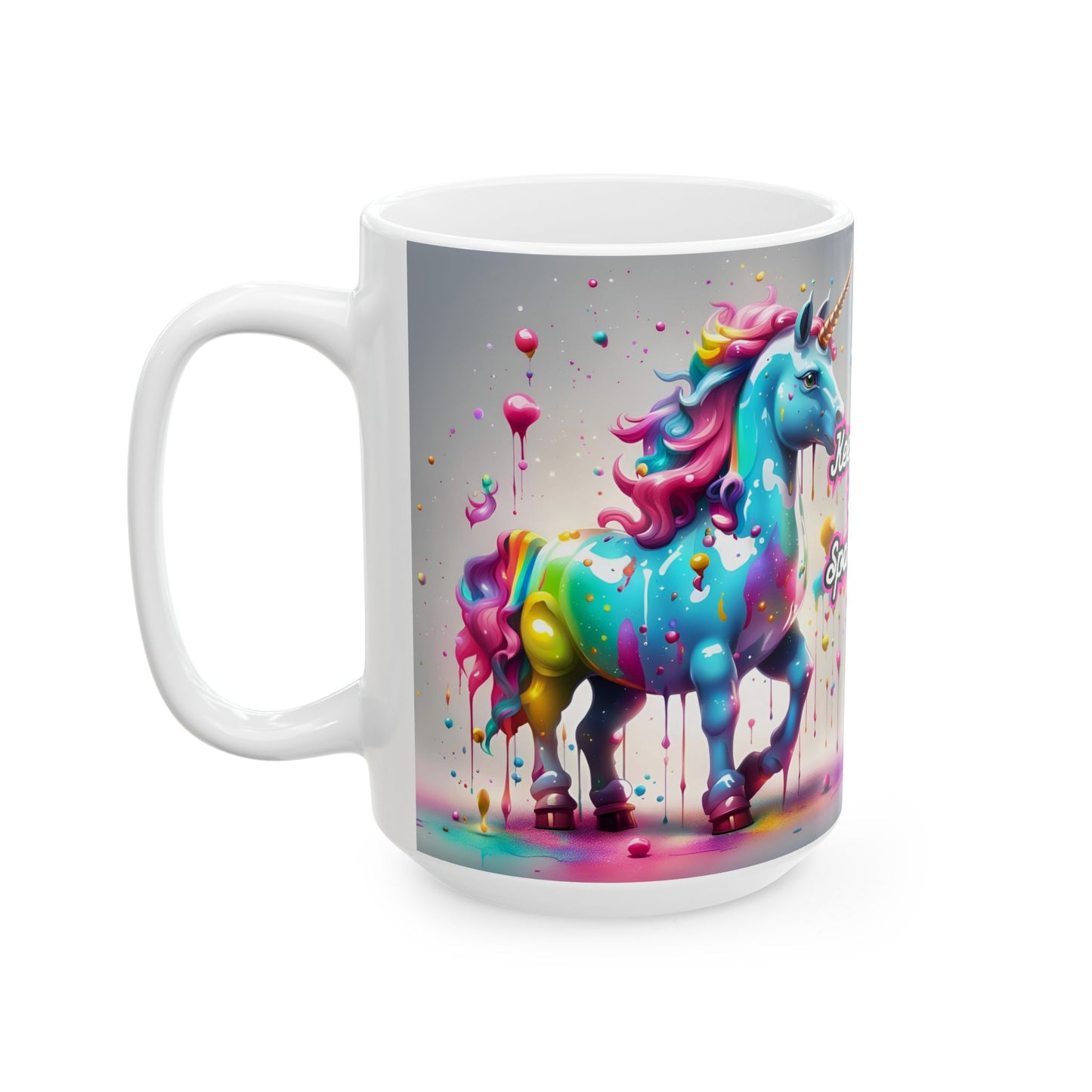Rainbow Unicorn Mug – Keep Calm and Sparkle On