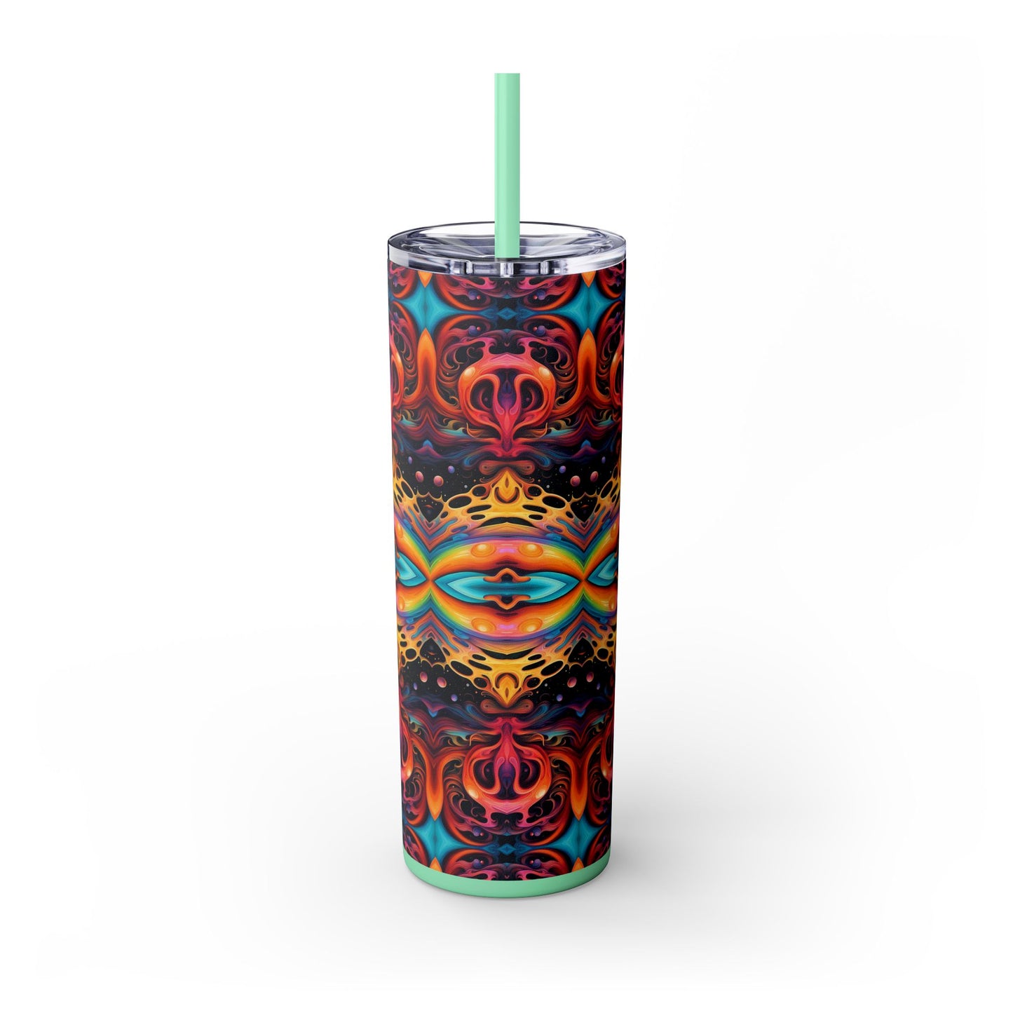 Psychedelic Kaleidoscope Tumbler – 20oz Stainless Steel Cosmic Drinkware