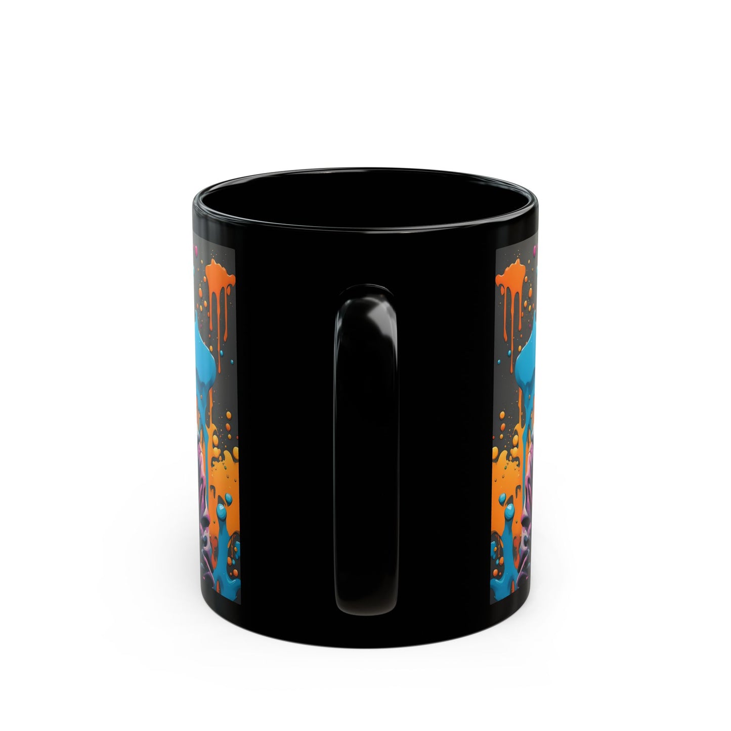 Punk Style Hot Mess Mug | Splash Art Living Dead Girl | Unique Ceramic Coffee Cup