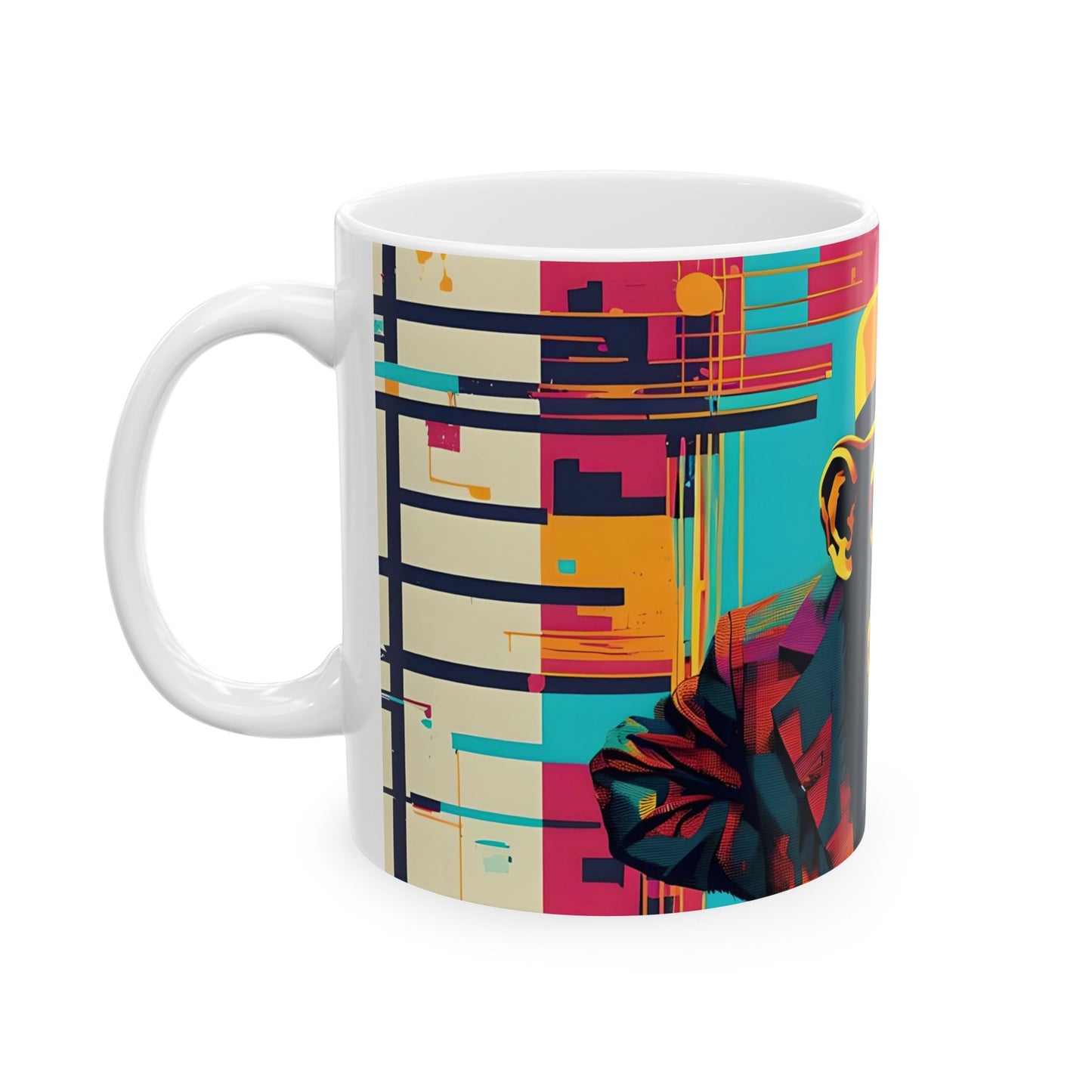 Boss Chimp Coffee Mug: Bold Pop Art Office Cup | Funny Gift for Friends, Coworkers & Legends
