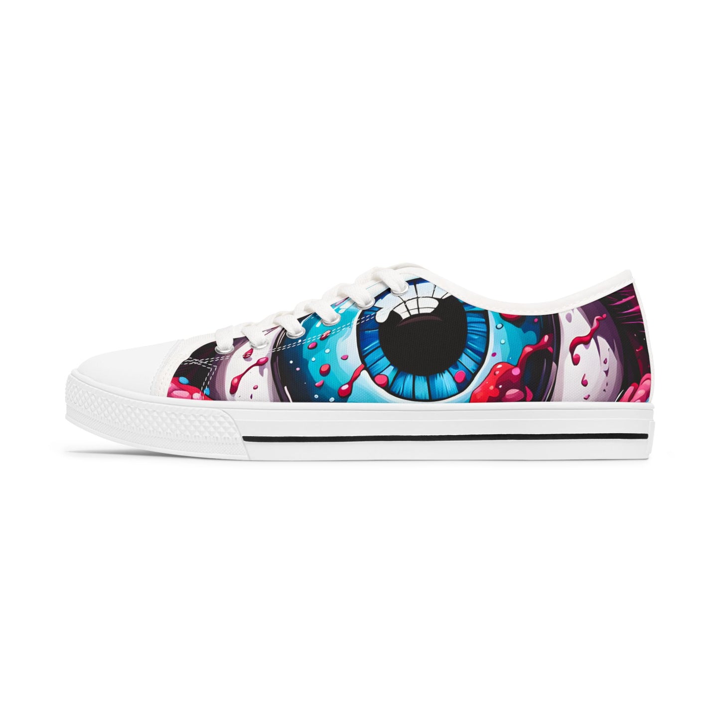 Art Inspired Women's Sneakers | Unique Low Tops | Halloween Casual Shoes | Fun Statement Gift