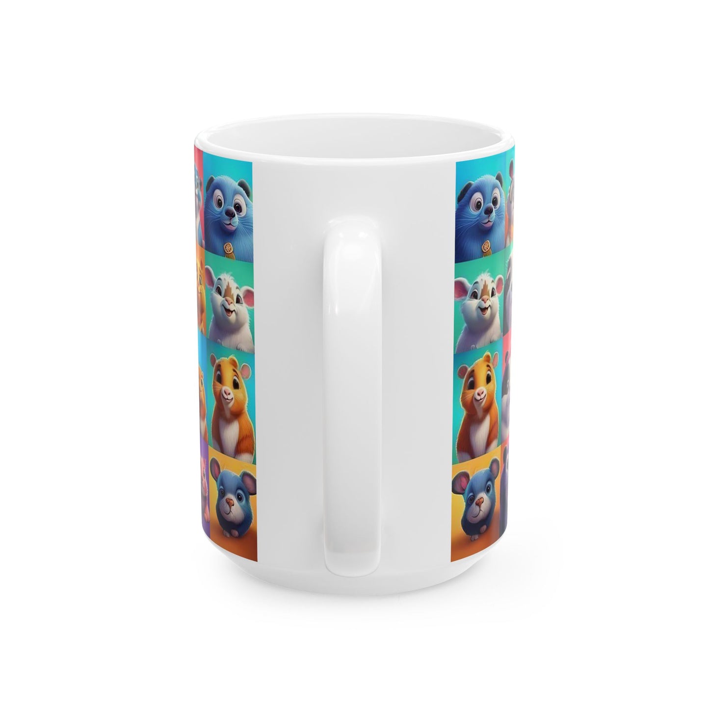 Vibrant NFT Animal Collage Coffee Mug | Cute and Colorful Animal Characters | Perfect Gift for Animal Lovers