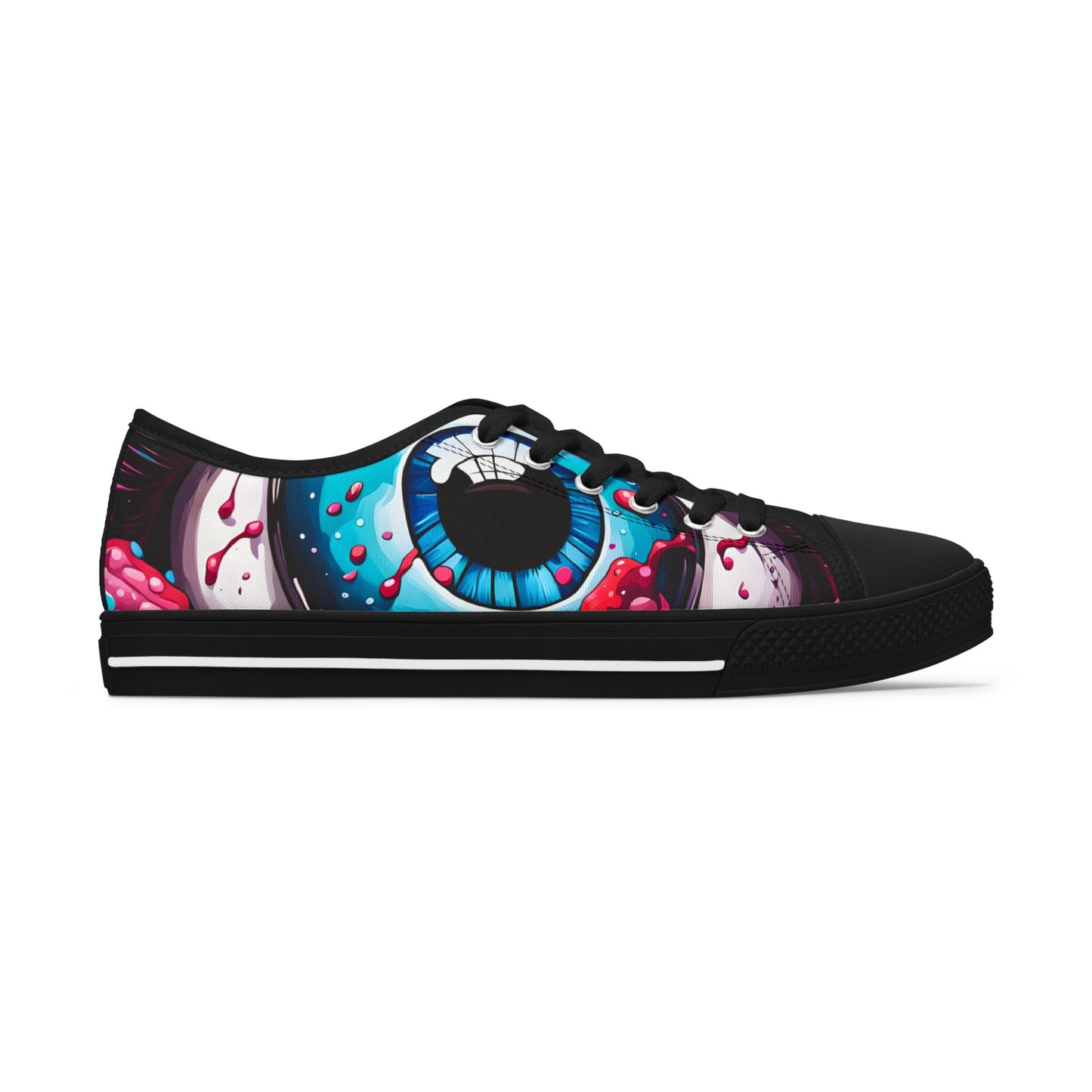 Art Inspired Women's Sneakers | Unique Low Tops | Halloween Casual Shoes | Fun Statement Gift